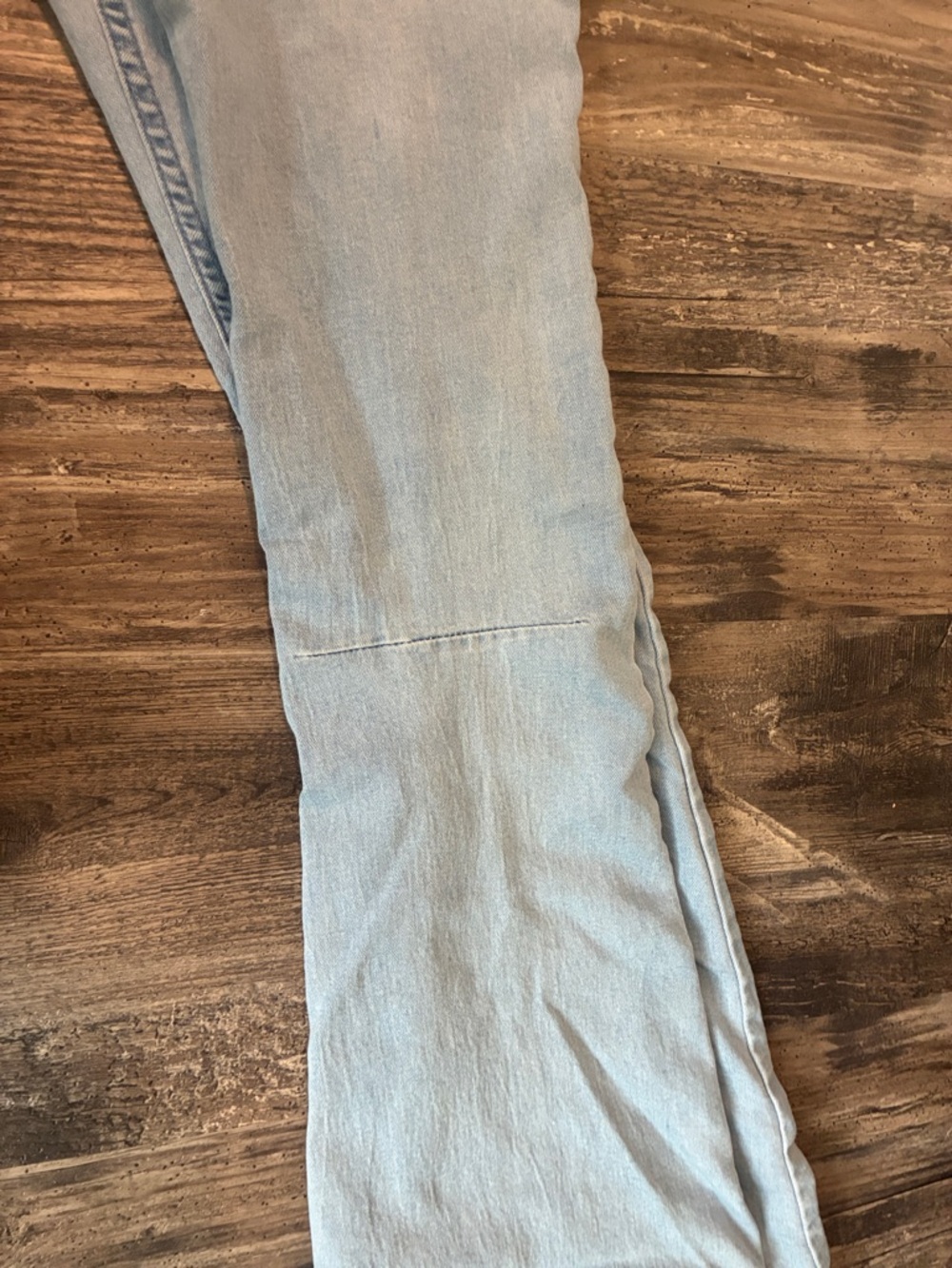 Newbury Kustom Light Blue Flare Jeans - Picture 5 of 8